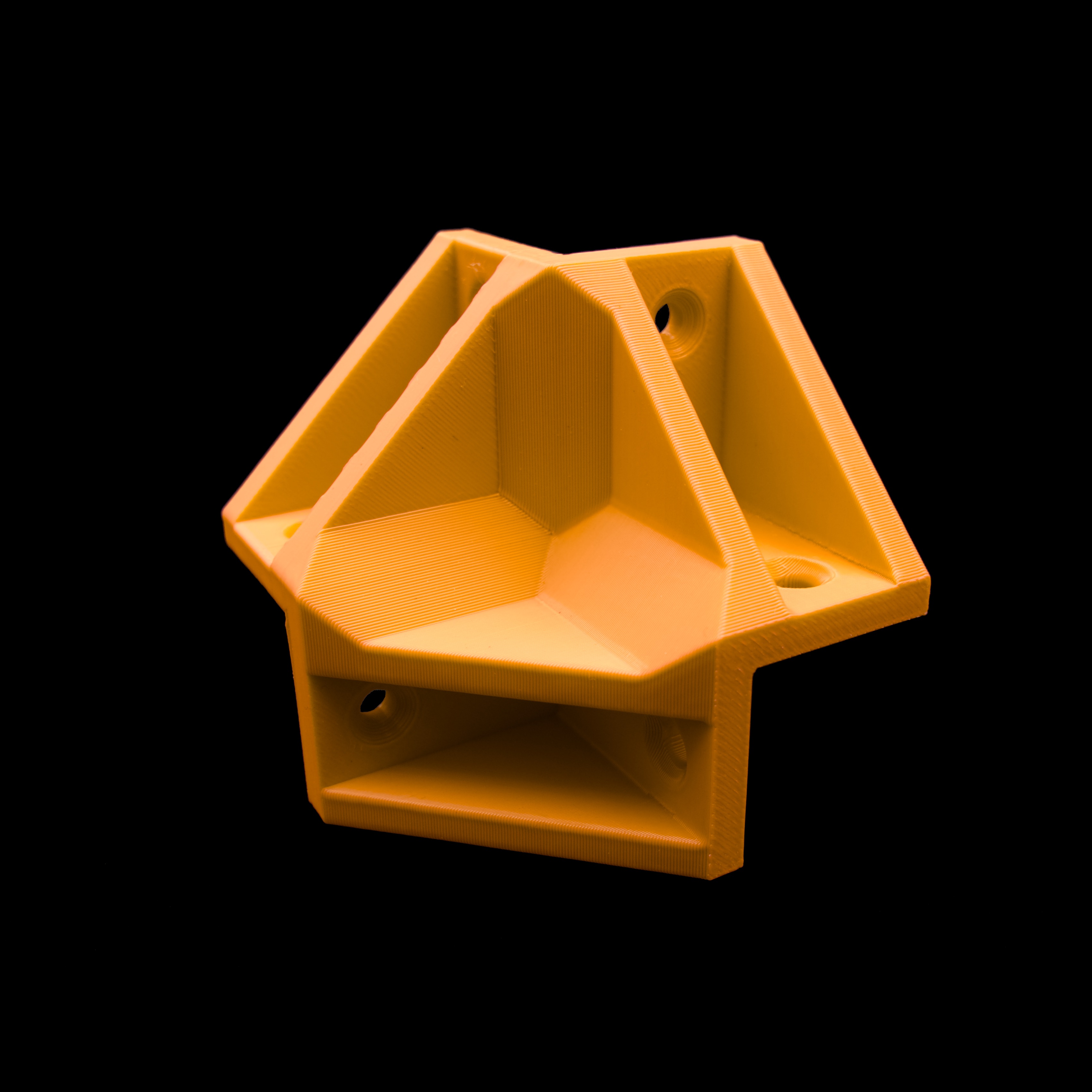 A 3D printed bracket representing a prototype